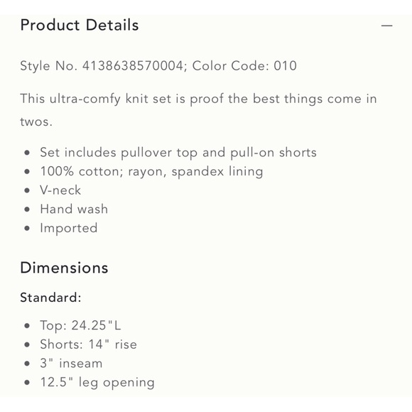 Anthropologie V-Neck Sweater Set White NWT Size XL - Picture 15 of 15